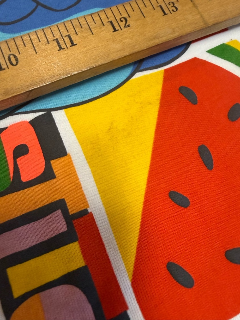Zara Kids x Disney White Kids Graphic Tee Stitch and Fruit Print - Picture 6 of 6